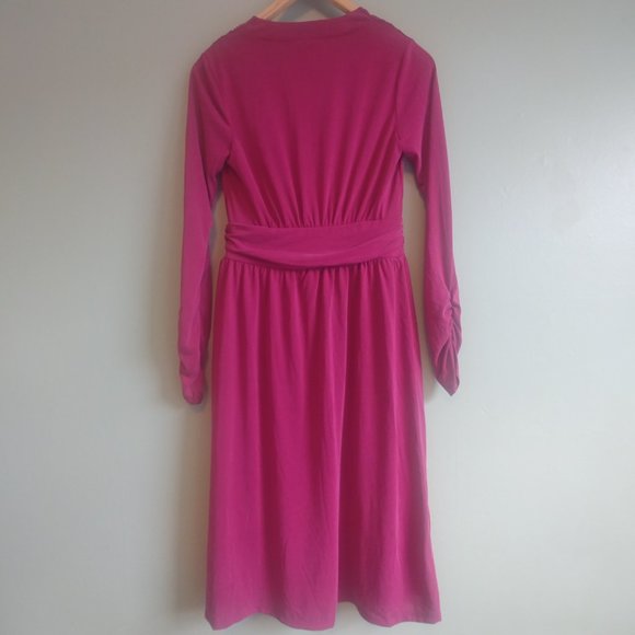 NEW NEVER WORN dark raspberry pink soft modal dress Modcloth Small - Picture 3 of 7